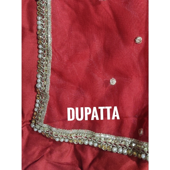 Biba silk anarkali suit set - Picture 8 of 10